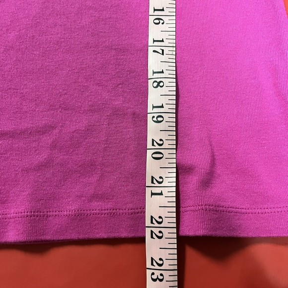 Tommy Hilfiger Womens Vintage Babydoll Tee Size S Pink Short Sleeve V-neck Y2K - Picture 6 of 6